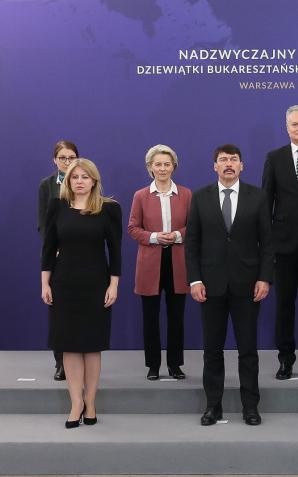 [VIDEO] Nadzwyczajny Szczyt Dziewiątki Bukaresztańskiej NATO w odpowiedzi na rosyjską agresję na Ukrainę